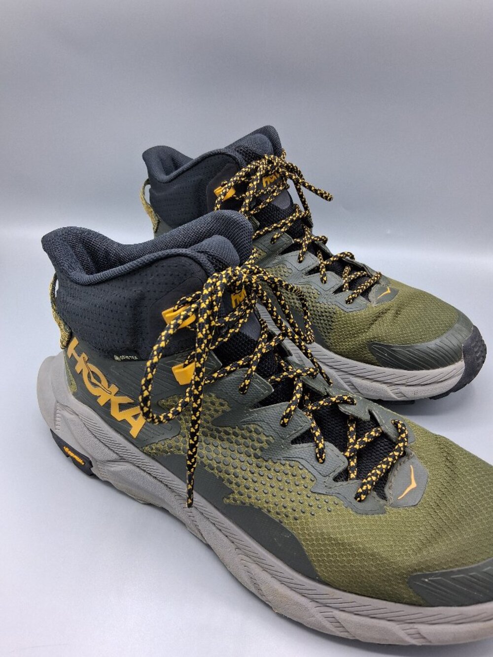 HOKA One One Trail Code Gore-Tex Vibram Hiking Boots Mens Size 9